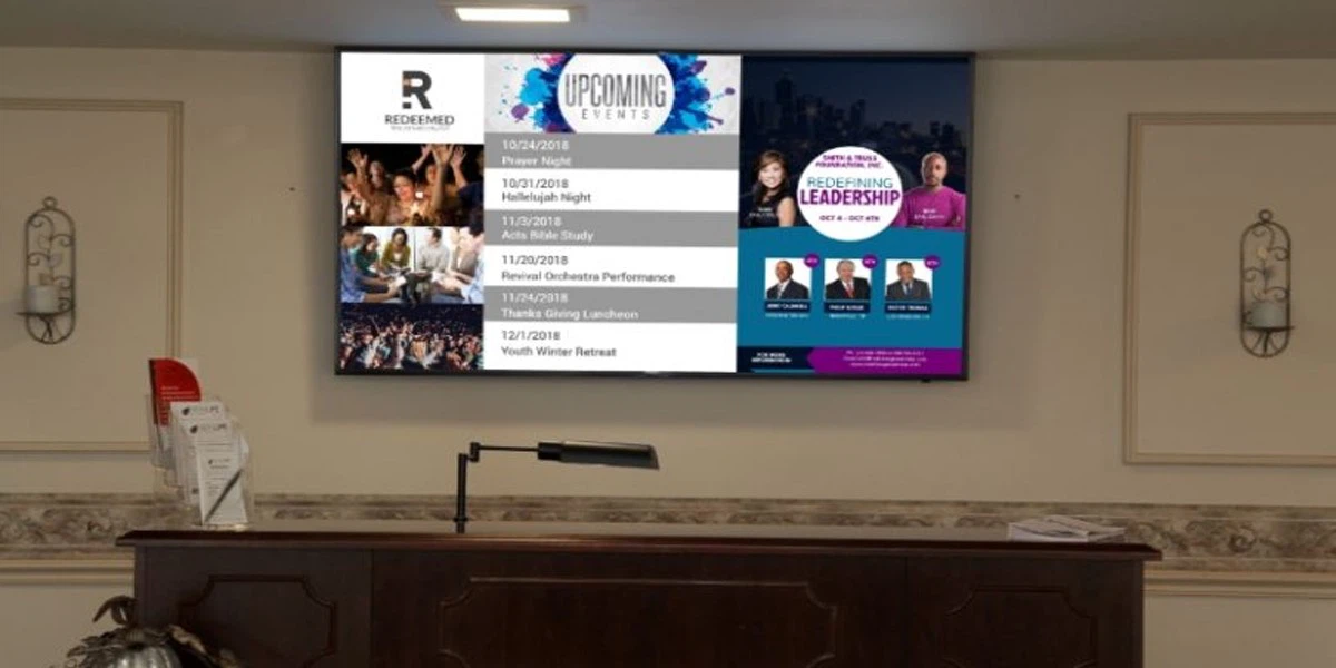 The effectiveness of church digital signage for lectures The effectiveness of church digital signage for lectures